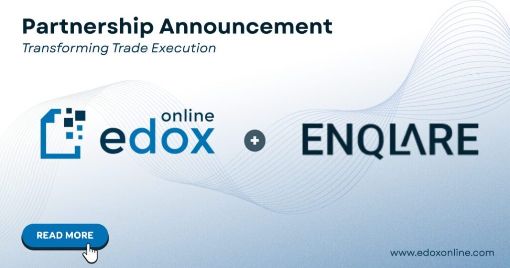 edoxOnline and Enqlare partnership for digital eBL and maritime management